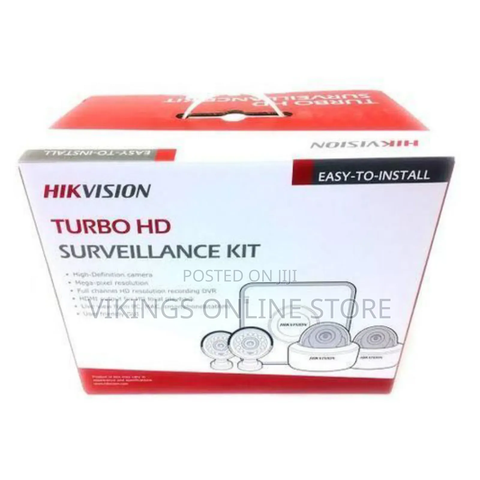 Hikvision 8 Channel Hikvision Full HD CCTV Cameras - White
