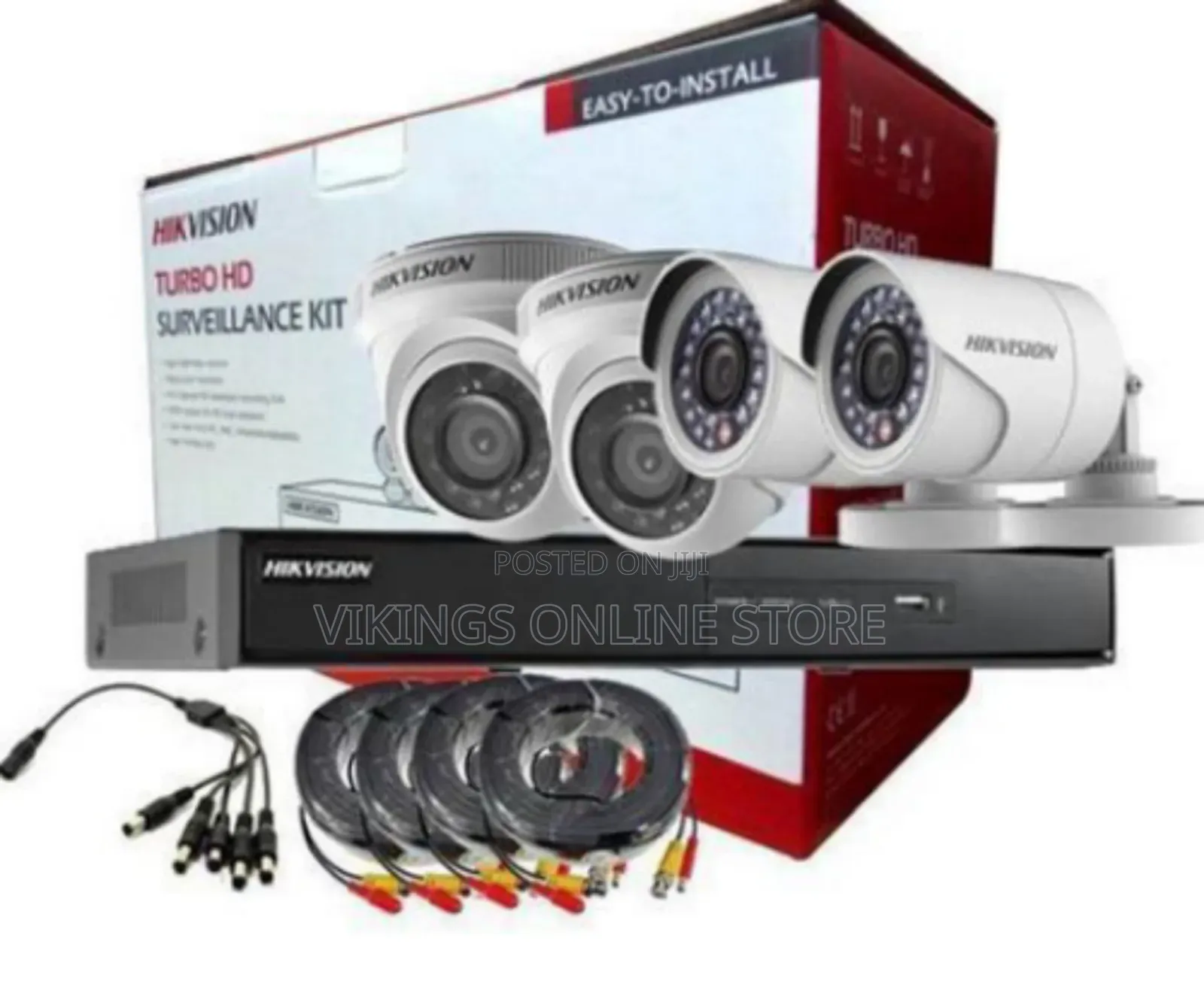 Hikvision 4 Channel 2mp Fully Installed - White