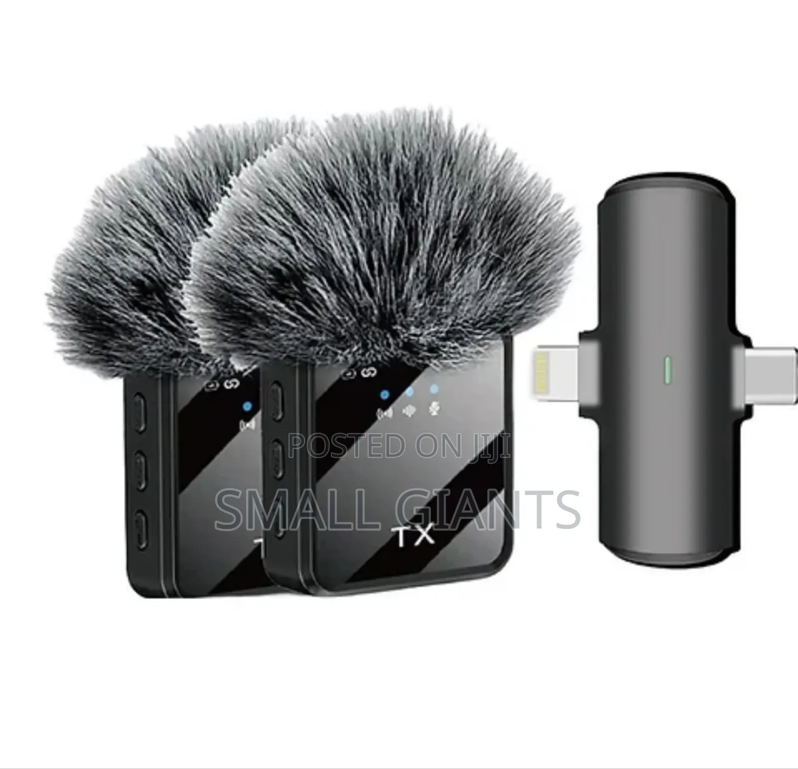 2 In1 Wireless Lavalier F11 USB C + Lightning Microphone