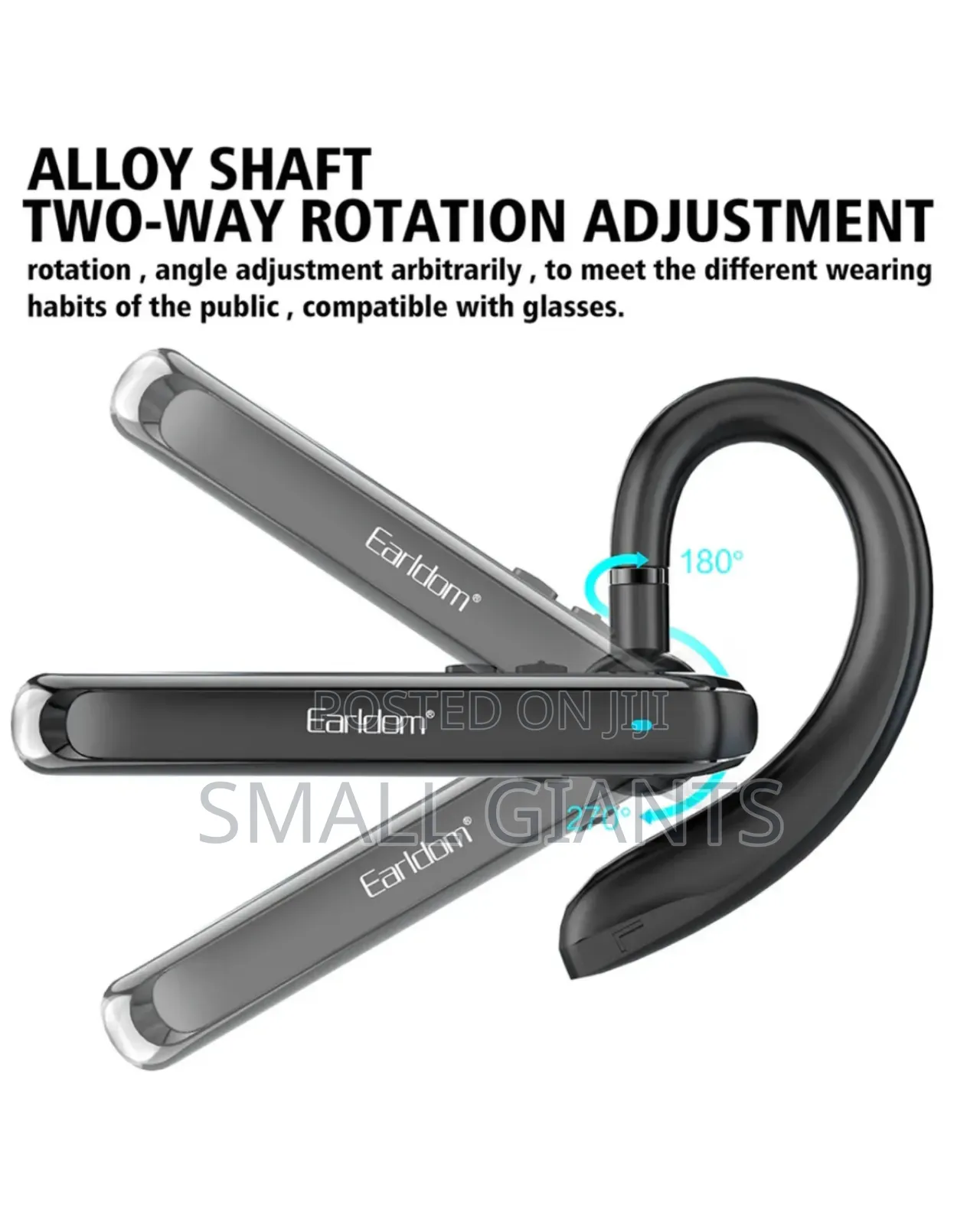 Earldom Single Earpiece Bluetooth Headset