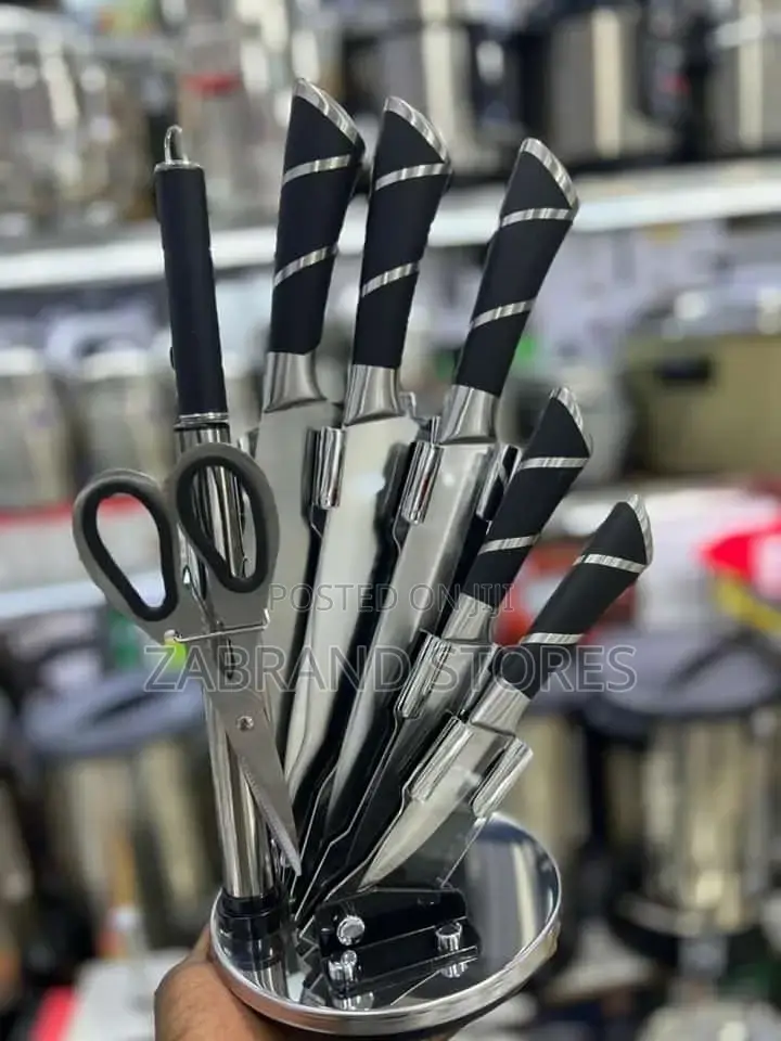 Knife Set/ Rotating Knife Set Black
