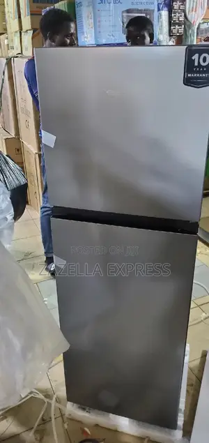 Hisense 200l Double-door Fridge Silver Colour (Defrost)
