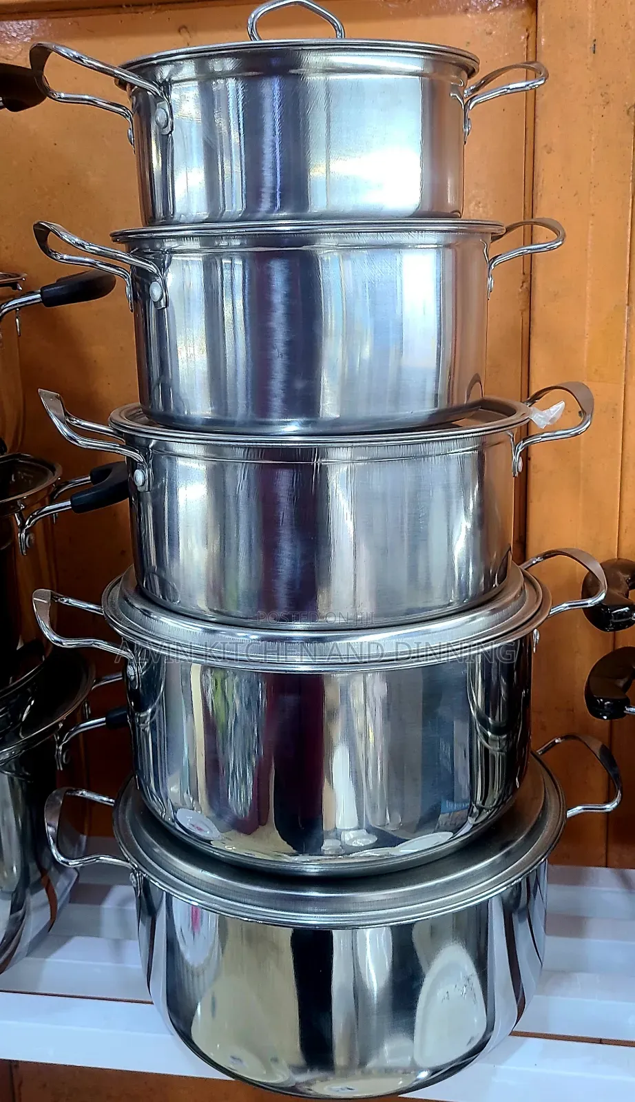 Saucepan Stainless Steel 5pcs