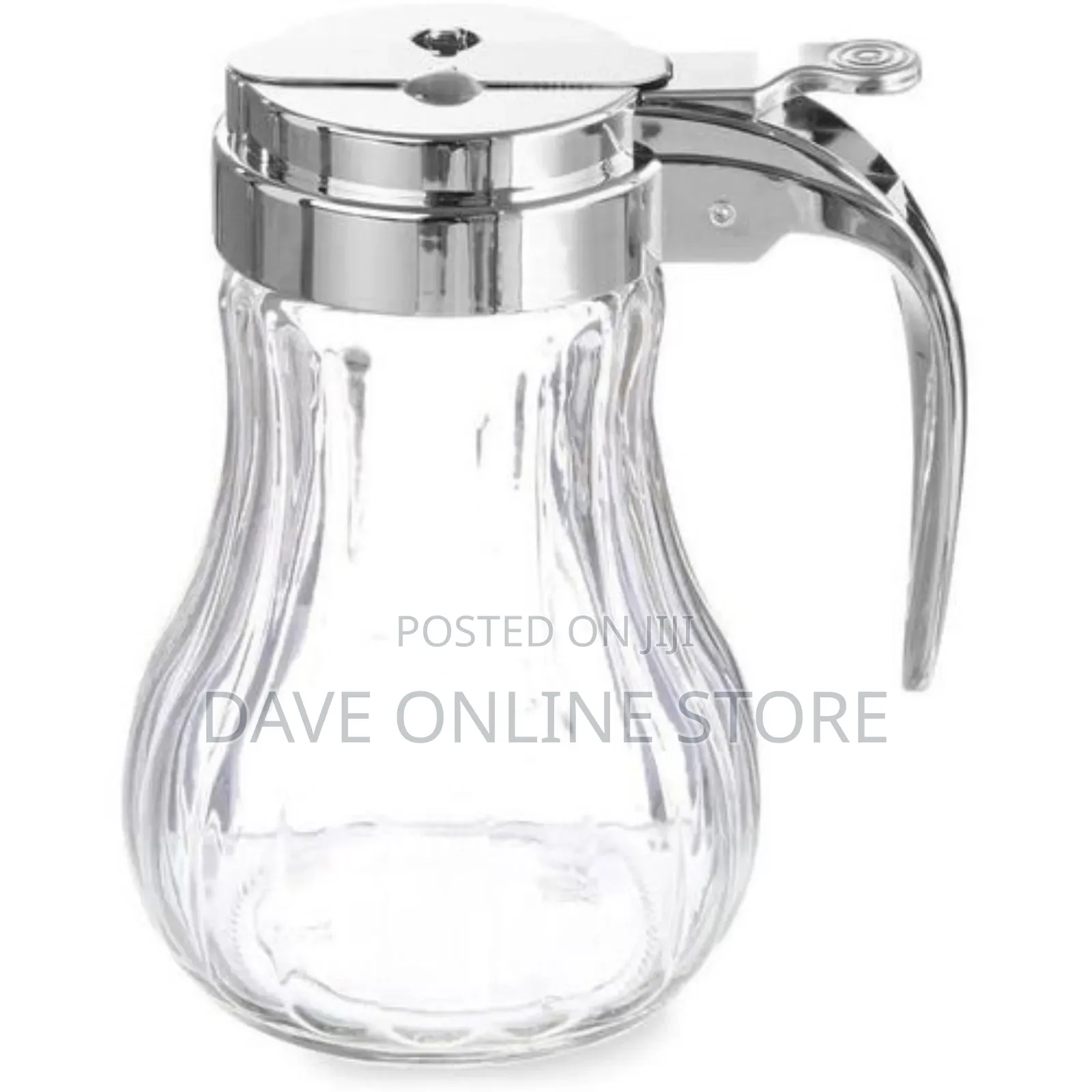 Glass Syrup Honey Dispenser With Thumb Lever