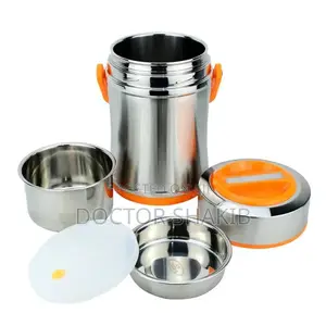 Steel Food Storage Container ( 3L )- Silver