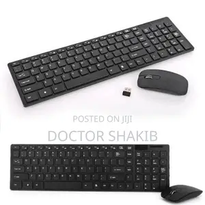 Generic Wireless Keyboard and Mouse Set-Black