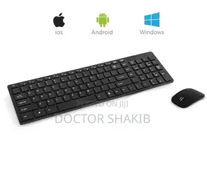 Generic Wireless Keyboard and Mouse Set-Black