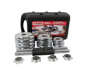 York 20kg Plated Adjustable Dumbbell Set