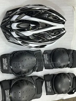 Bicycle Helmet And Pads