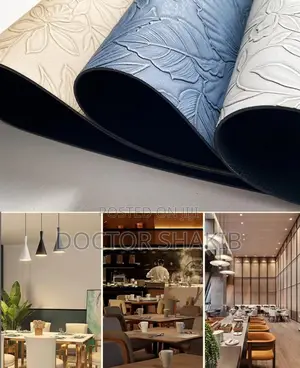 Chinese Style Leather Fan-Shaped Placemats