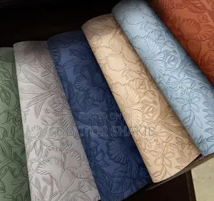 Chinese Style Leather Fan-Shaped Placemats