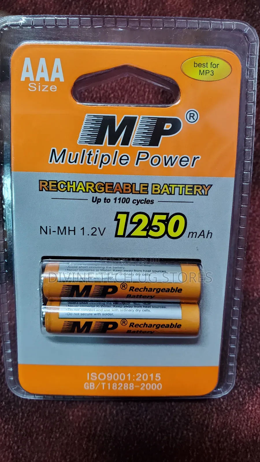 MP AAA Rechargeable Battery- Multiple Power (1.2V 1250 Mah )