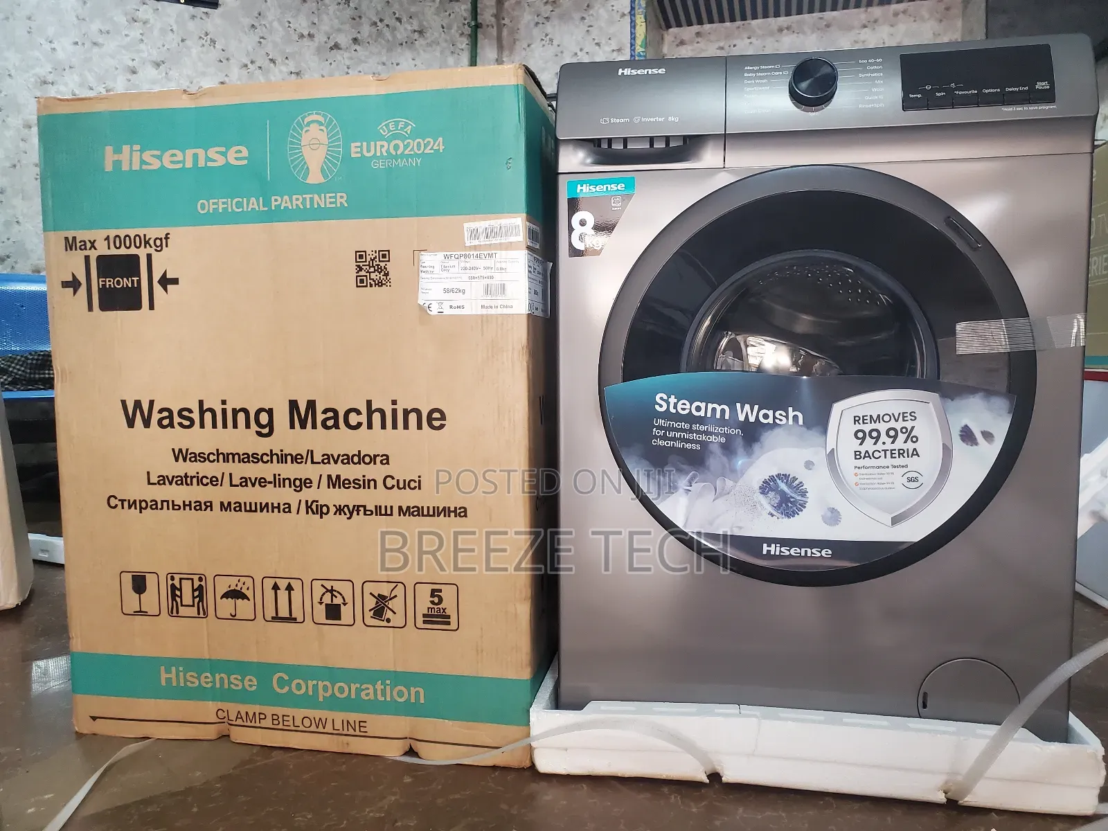 Hisense Washing Machine 8kg Front Loader