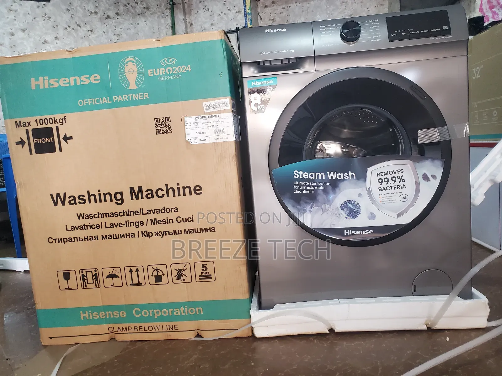 Boxed Hisense Washing Machine 8kg Front Loader