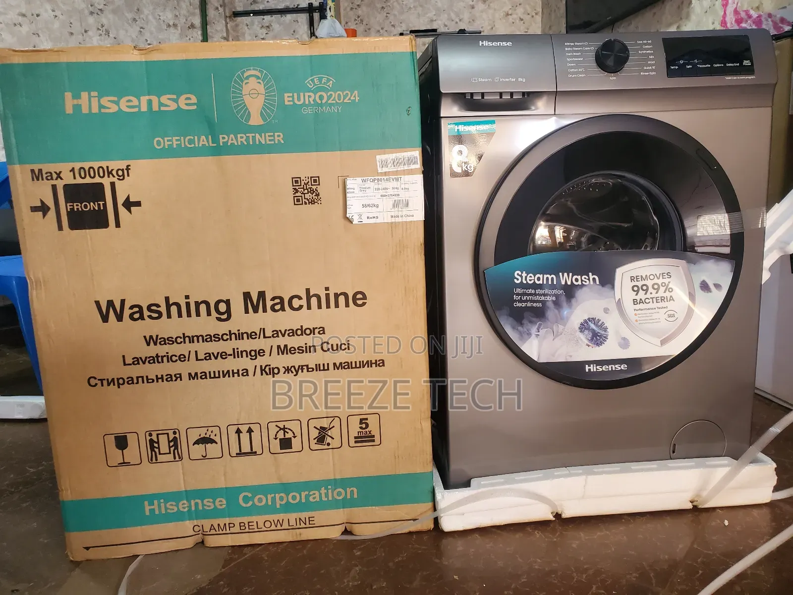 Boxed Hisense Washing Machine 8kg Front Loader