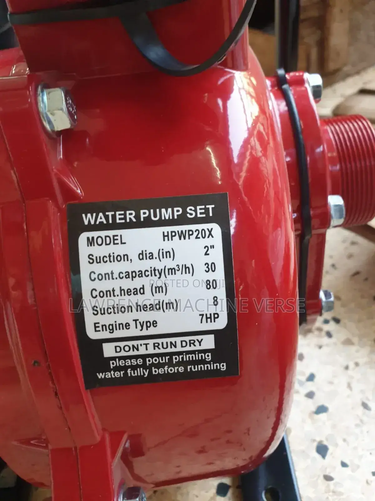 High Pressure Water Pump Gasoline