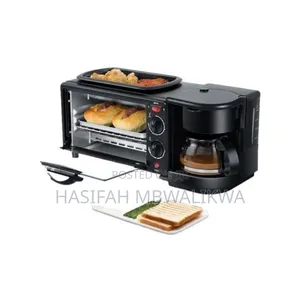 3 in 1 Home Breakfast Machine Coffee Maker Frying Pan Bread