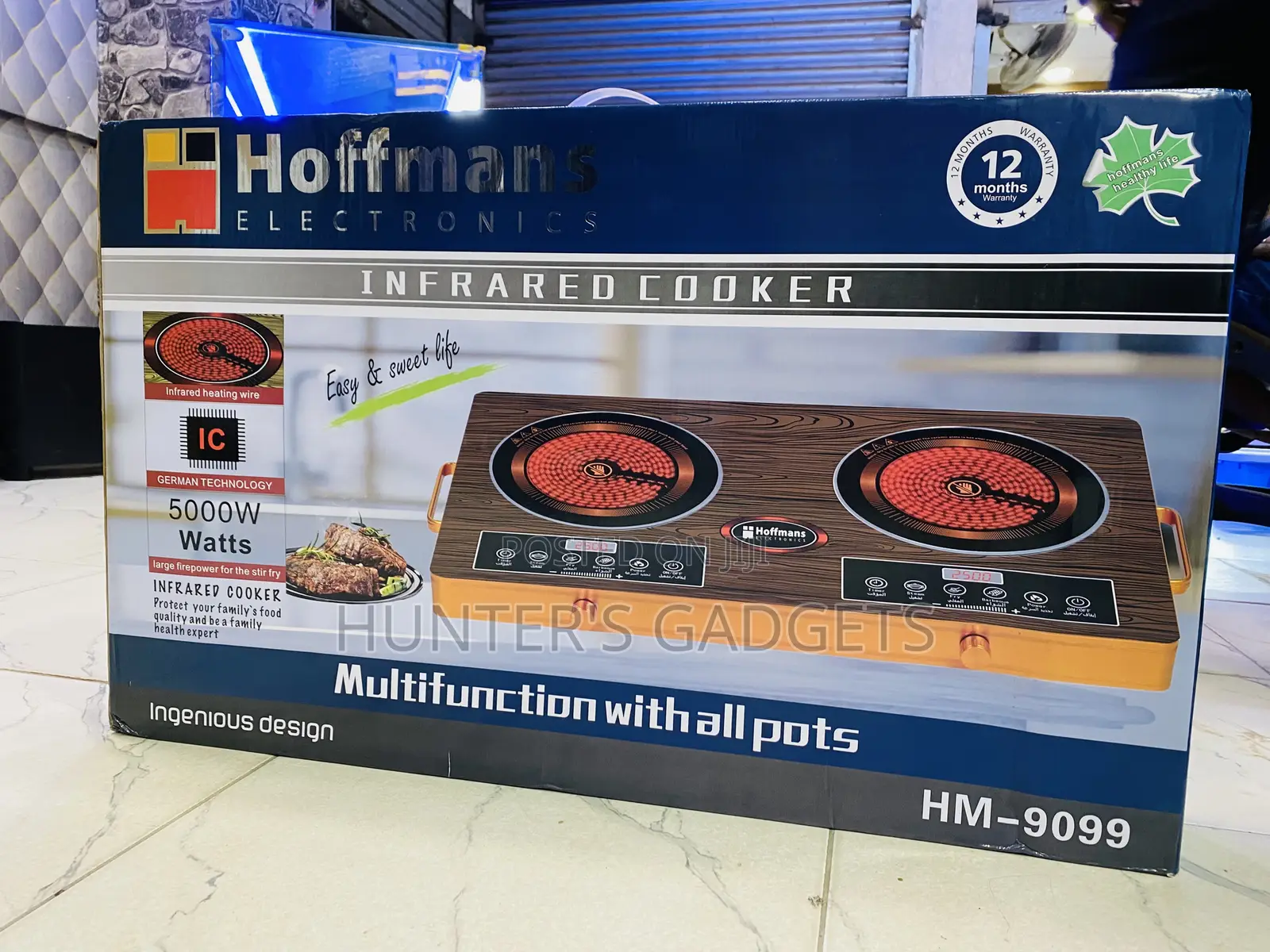 Hoffmans Infrared Cooker Multifunction With All Pots