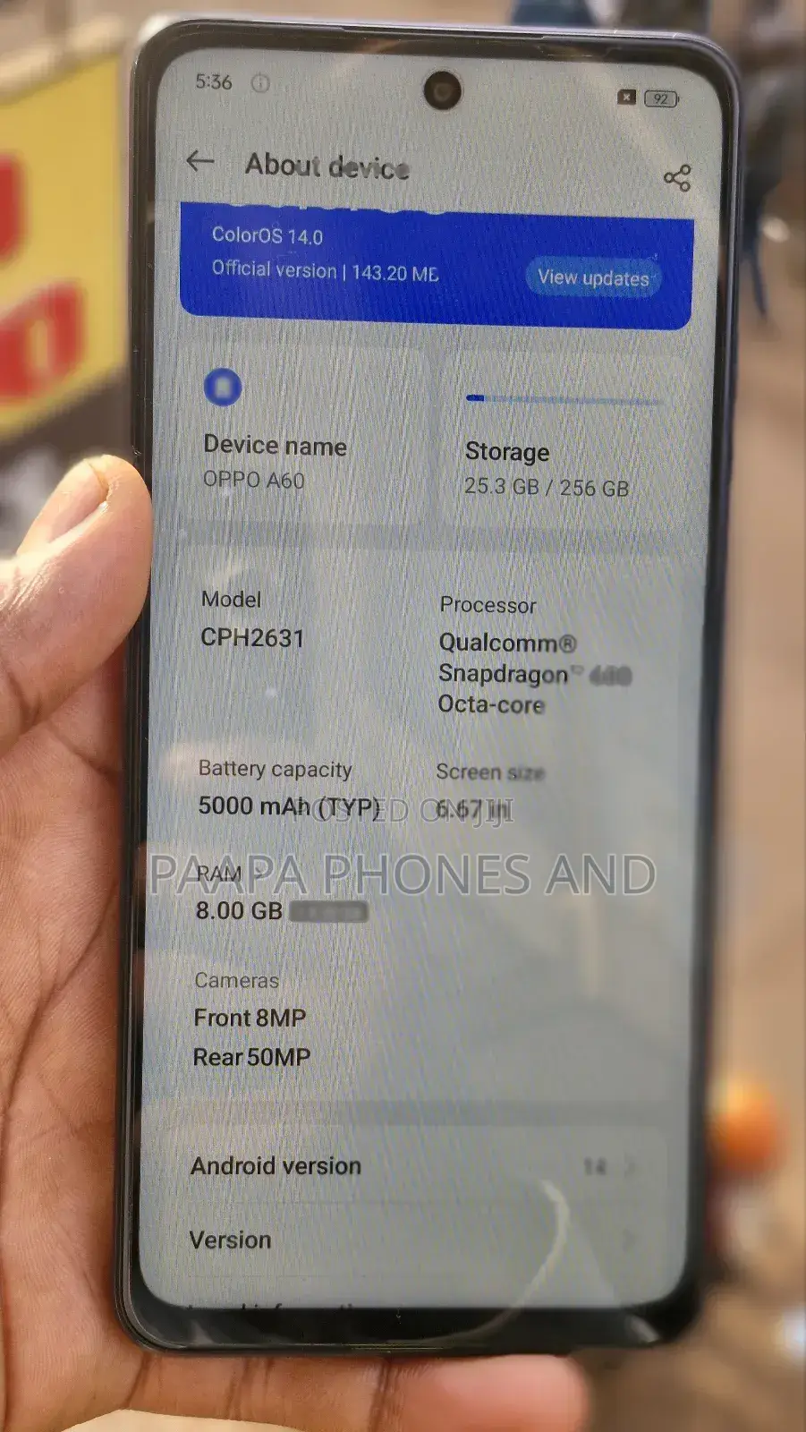 Oppo A60 256 GB Black
