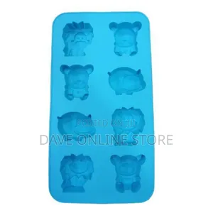 Ice Mold and Tray With Animal Characters for Ice Cubes