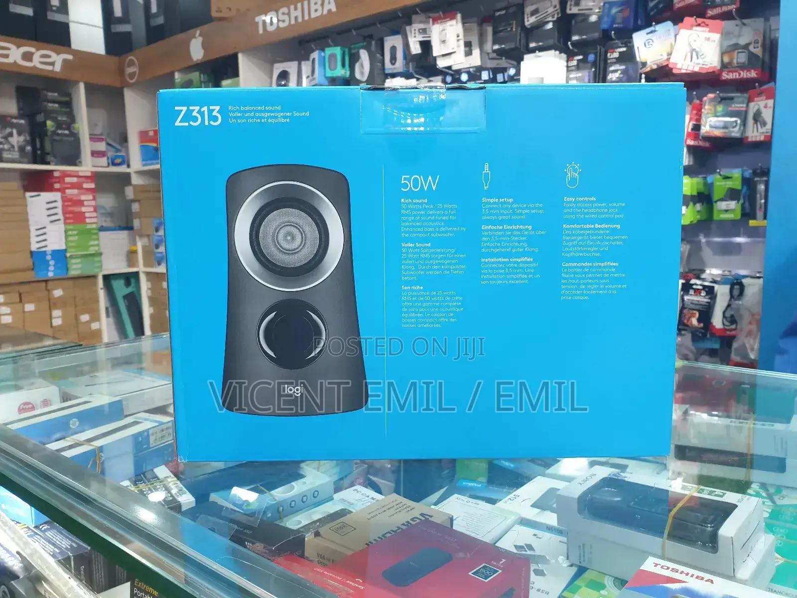 Logitech Z313 Speaker System With Subwoofer 50W