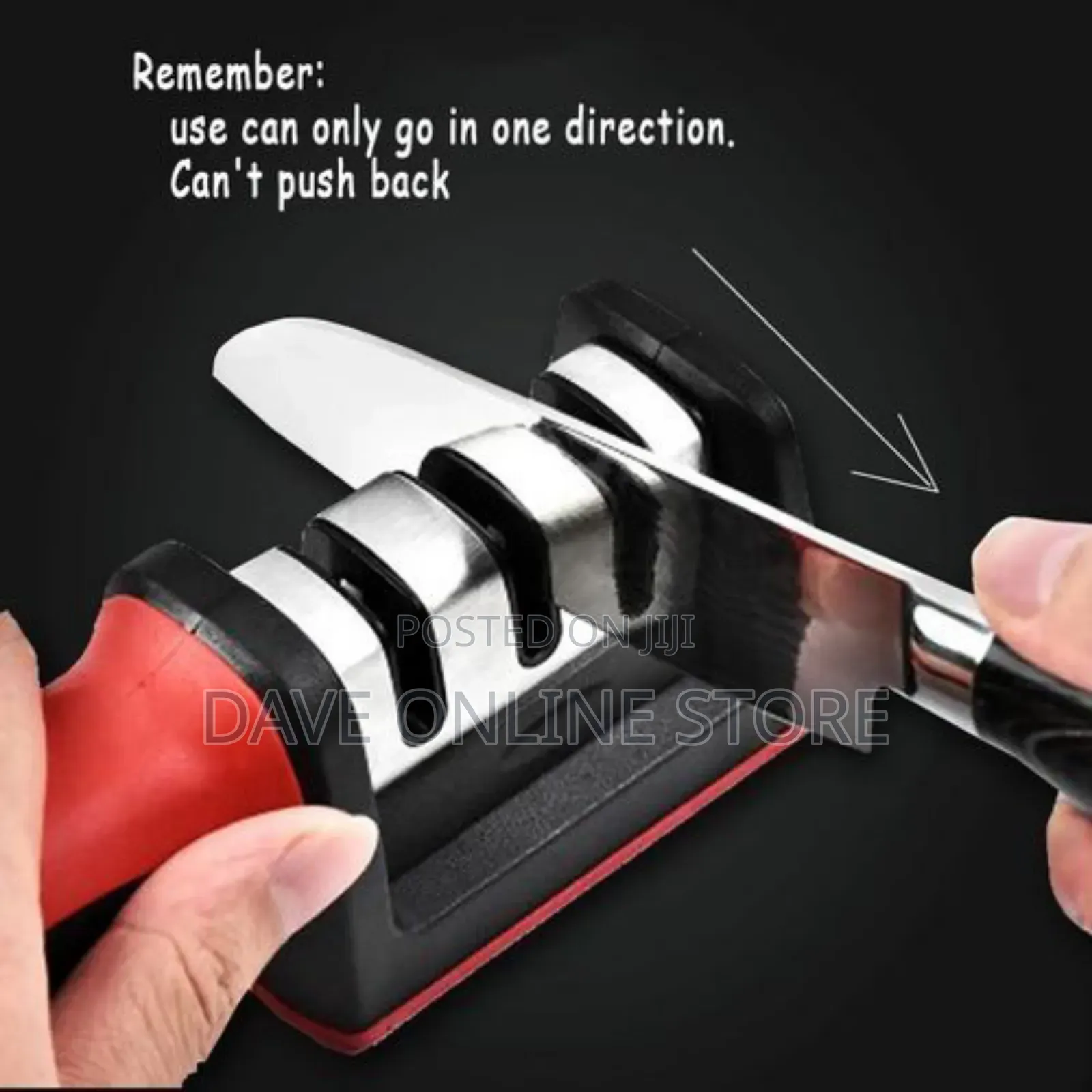 Manual Kitchen Knife Sharpener -Green Black Red