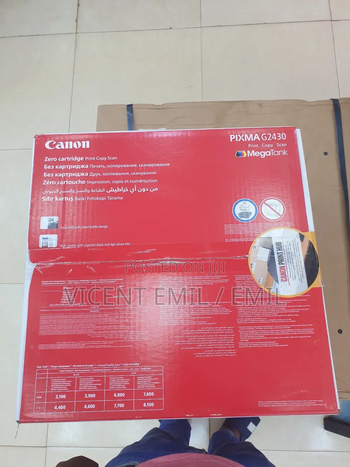 Canon Printer PIXMA G2430 Print, Copy, Scan