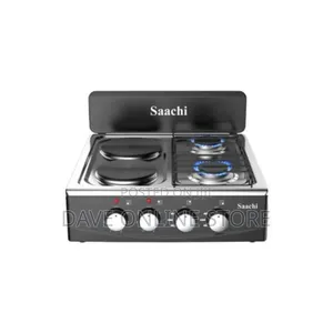 Saachi 2 Gas +2 Electric Hot Plate Table Top Cooker Burner
