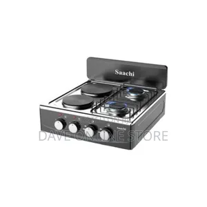 Saachi 2 Gas +2 Electric Hot Plate Table Top Cooker Burner