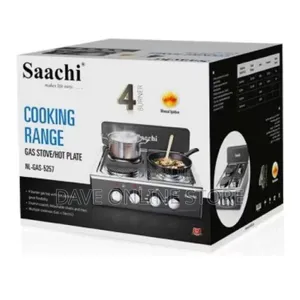 Saachi 2 Gas +2 Electric Hot Plate Table Top Cooker Burner
