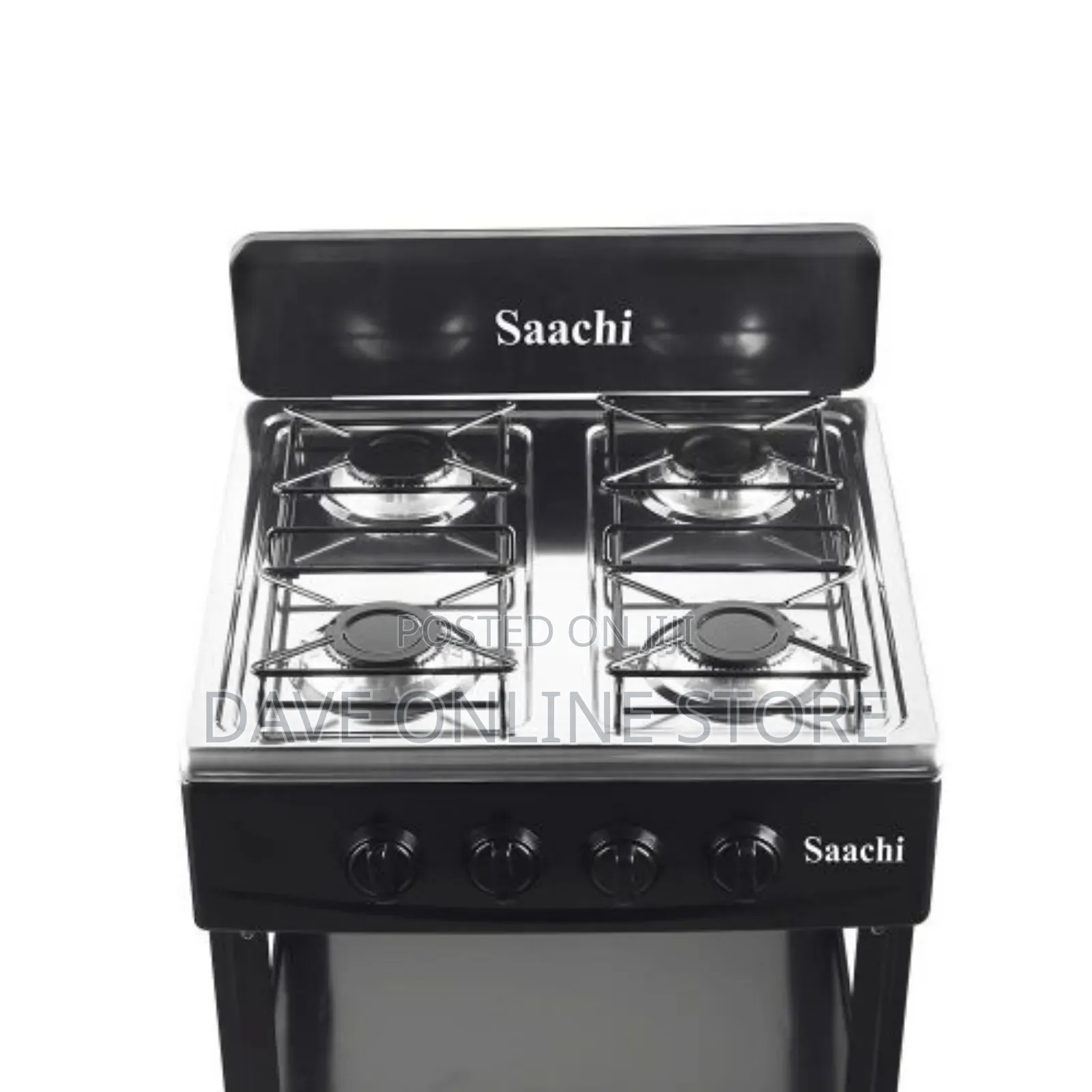 Saachi Four Burner Gas Stove NL-GAS-5256-BK Manual Ignition