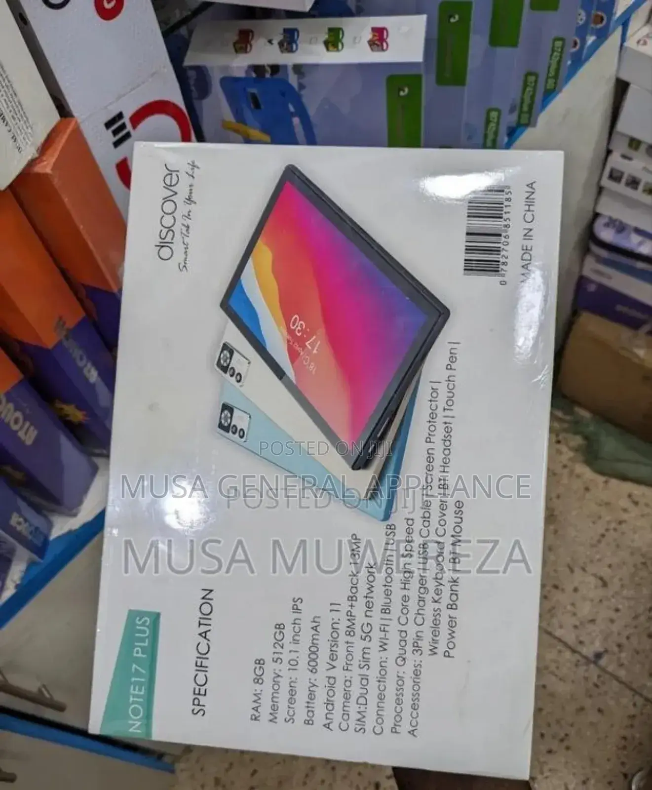 New Discover Note 7 Plus 256 GB Black