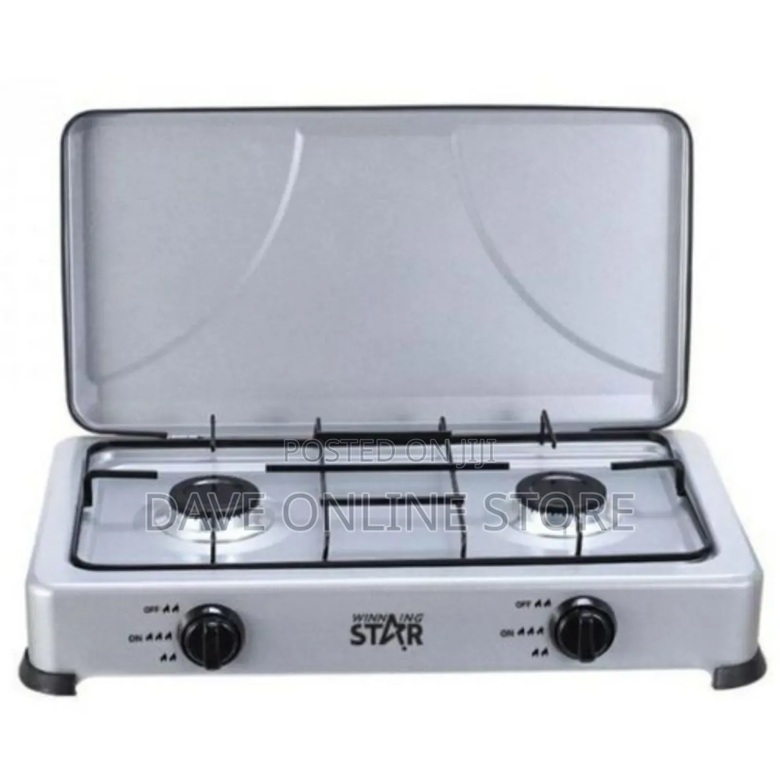 Winningstar 2 Burner Gas Cooking Stove With Lid
