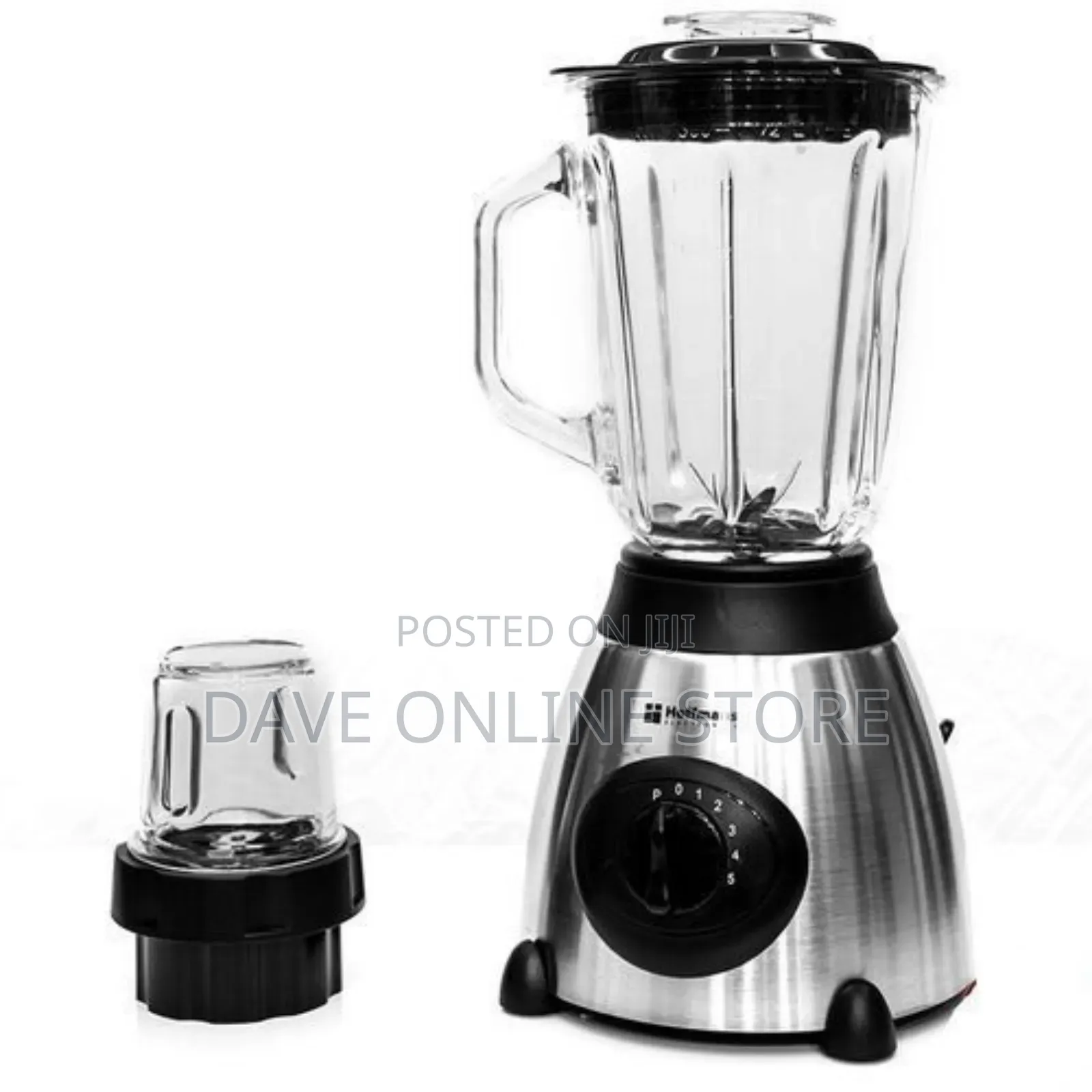 Hoffmans 1.5L Juice Blender 2 in 1 Glass With Mill Grater
