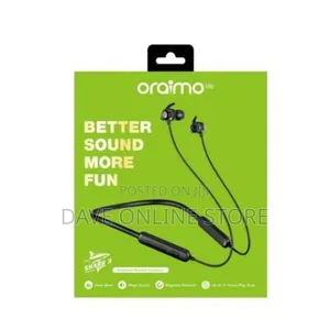 Oraimo Shark 3 BT 5.0 in-Ear Wireless HD Deep Bass Neckband