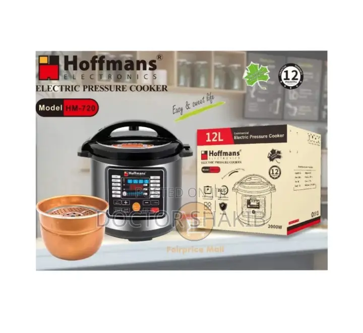 12L Hoffmans Electric Pressure Cooker HM-729
