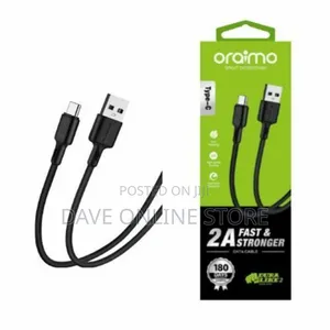 Oraimo Type C Data Transfer and Fast Charge Cable-Black