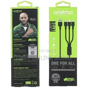 Oraimo 3in1 USB Type C,Lighting Fast USB Charging Cable