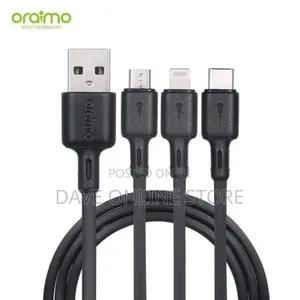 Oraimo 3in1 USB Type C,Lighting Fast USB Charging Cable