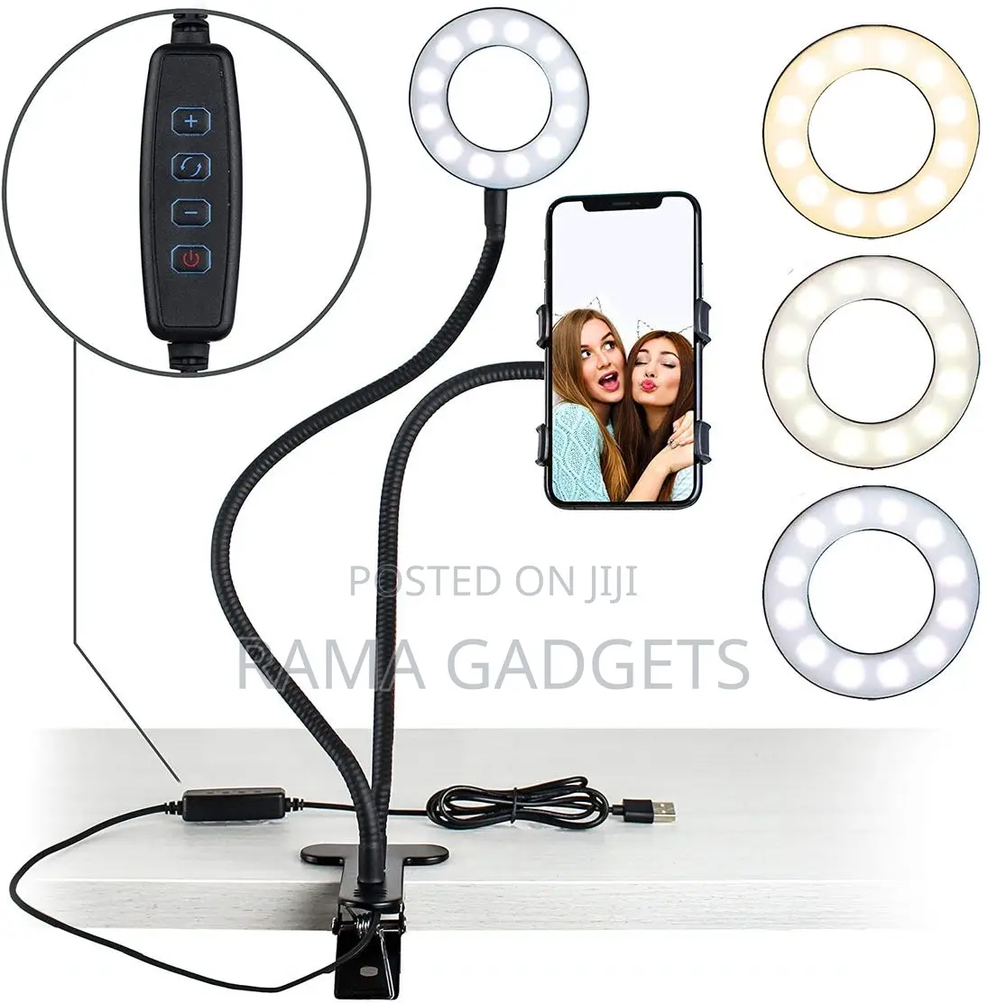 Professional Live Stream Ring Light and Phone Holder