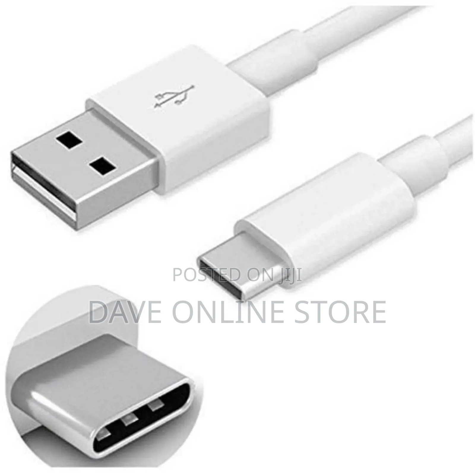Oraimo Type C Fast Charging and Data Transfer Cable-White