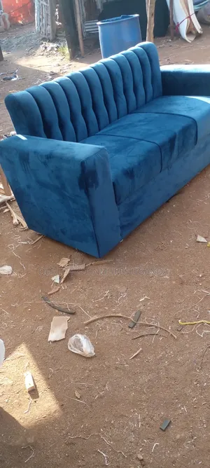 3 Seater Sofa Seat in Blue Colour