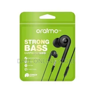 Oraimo HD Strong Bass Sound Earphones - Black
