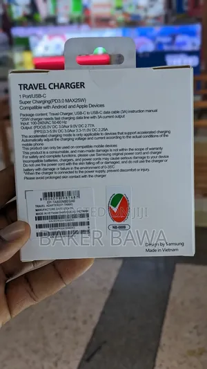 Original Type C to C Samsung Charger Adapter