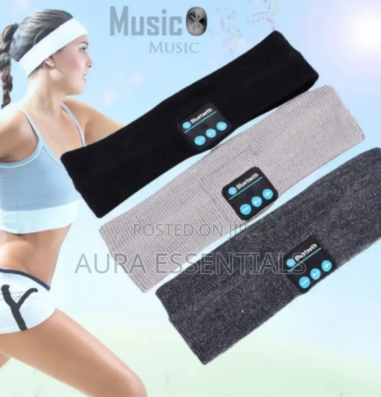 Wireless Bluetooth Music Headband Magic Earphone