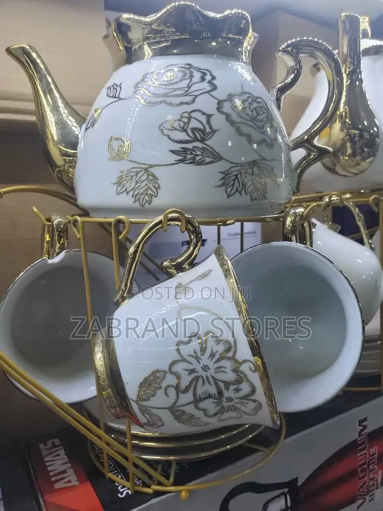Golden Tea Pot Set