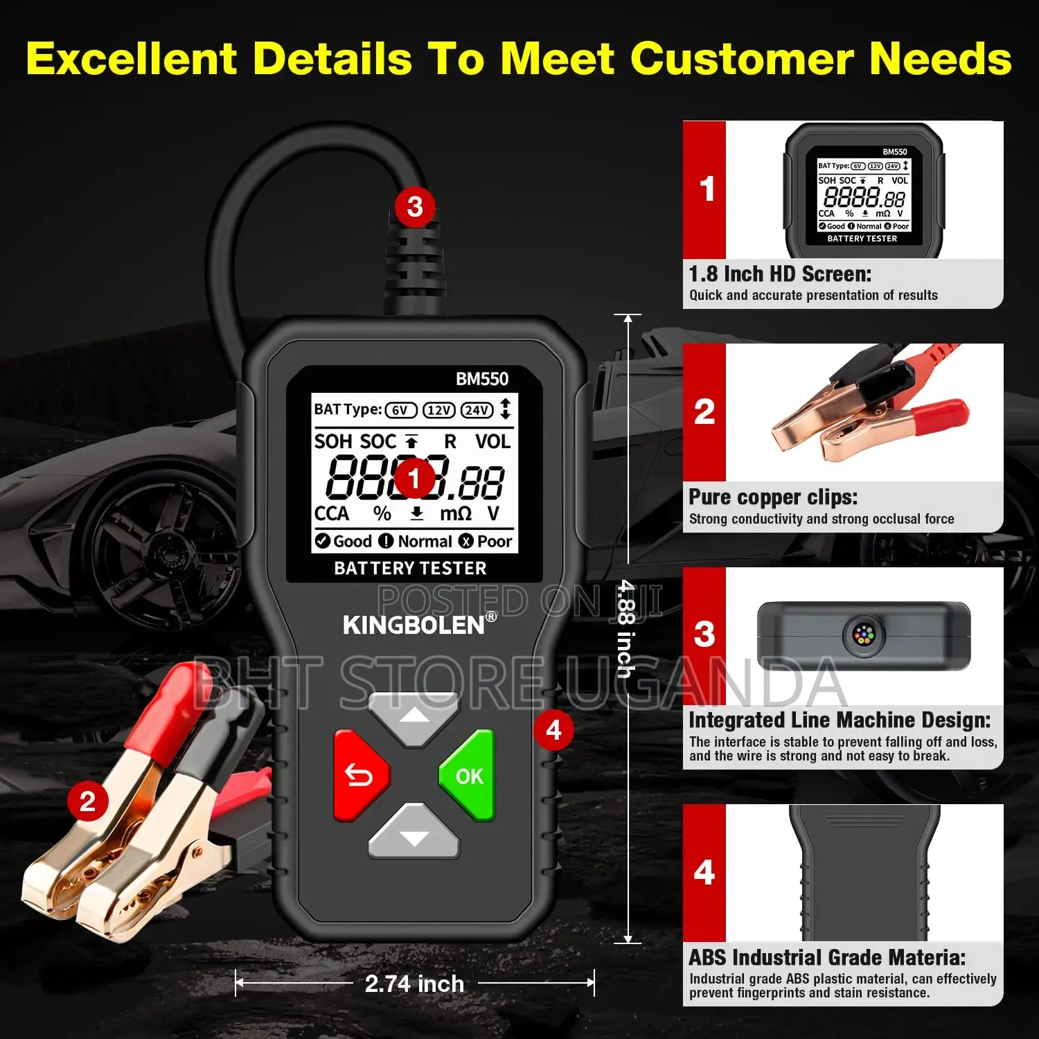 Kingbolen Bm550 Battery Tester