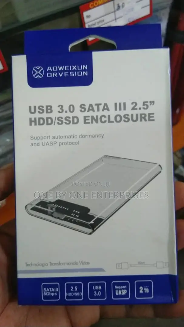 Usb 3.0 Sata 2.5 HDD/SSD Enclosure Transparent Casing