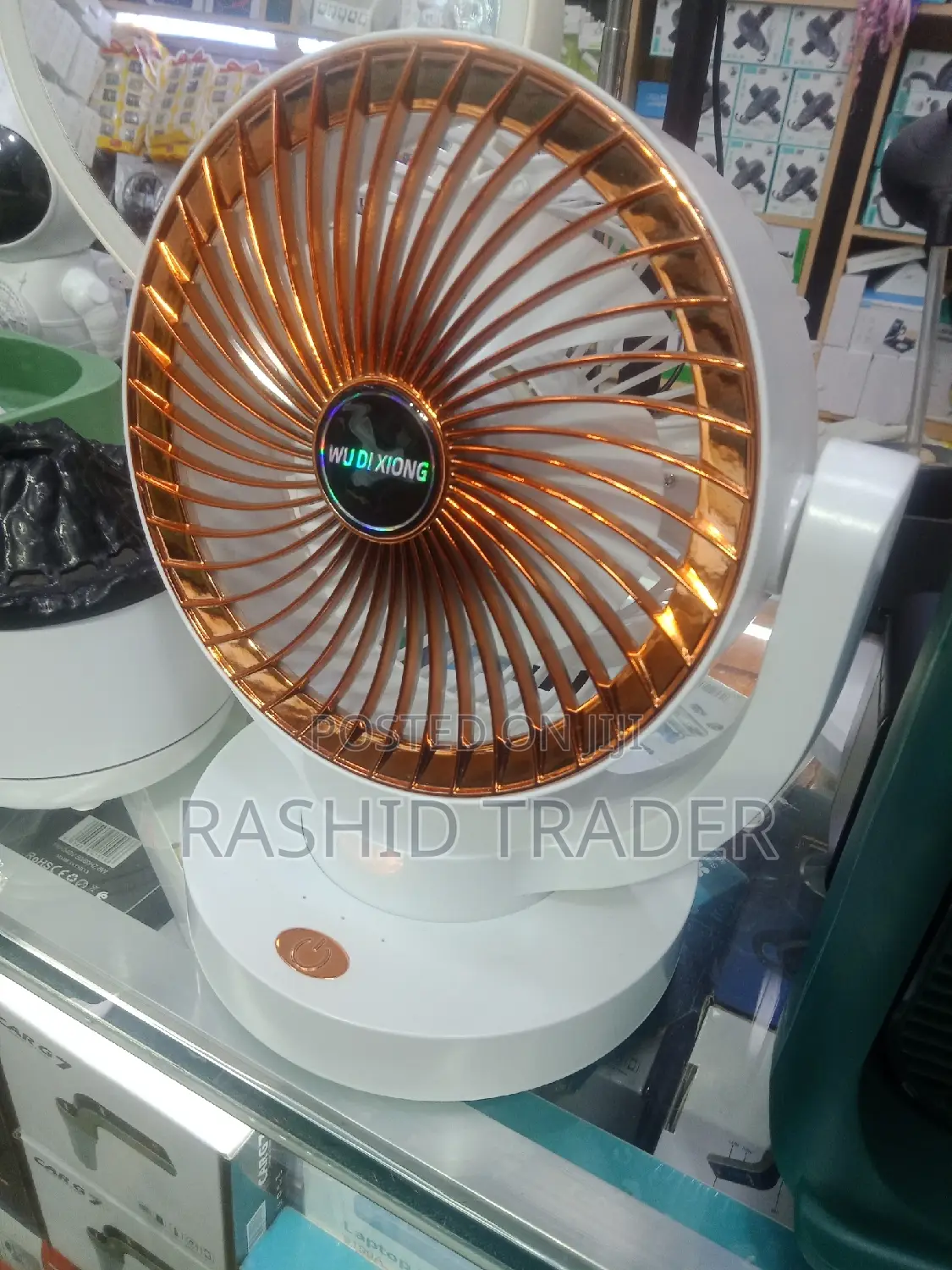 Foldable Rechargeable Fans White