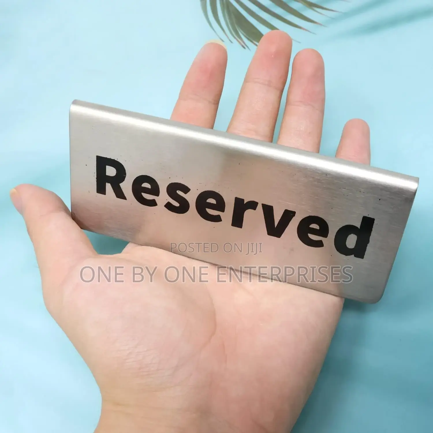 Double Side Reserved Table Signs Tent Stainless Steel